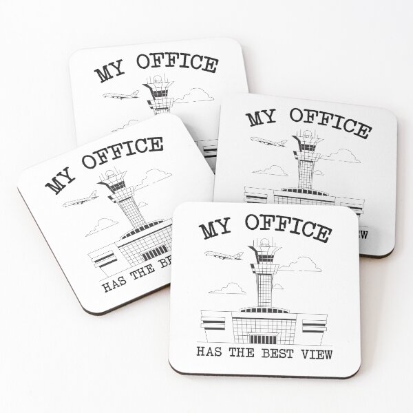 Item preview, Funny Air Traffic Controller Office Airport Tower - White Background designed and sold by Ikaroots.