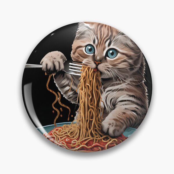 Item preview, Funny Cat Eating Spaghetti  designed and sold by Med ing.
