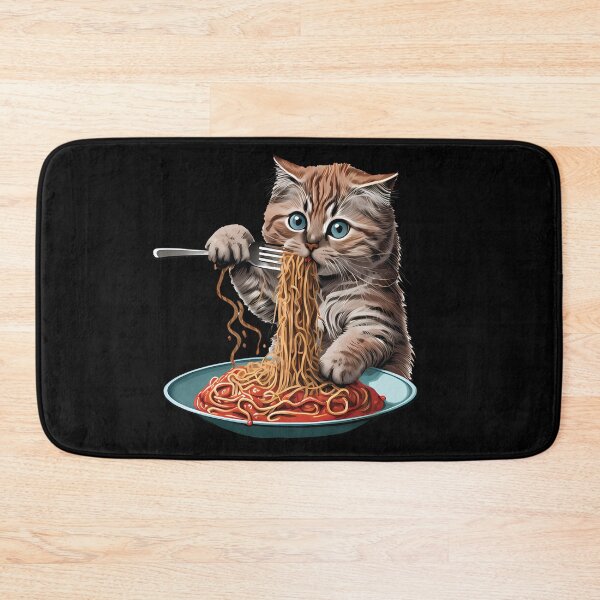 Item preview, Funny Cat Eating Spaghetti  designed and sold by Med ing.