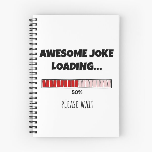Item preview, Awesome Joke Loading... Please wait | Funny and witty loading bar text design designed and sold by ArtworkbyEmmy.