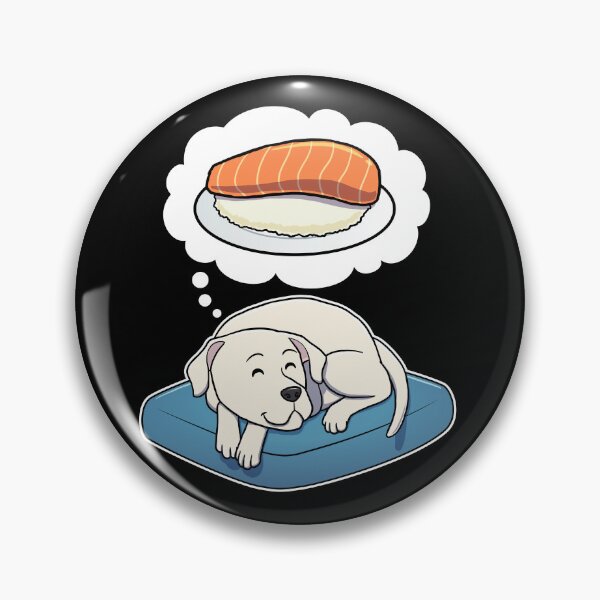 Aperçu de l'œuvre Dogo Argentino dreaming about Sashimi créée et vendue par DoggieDelights.