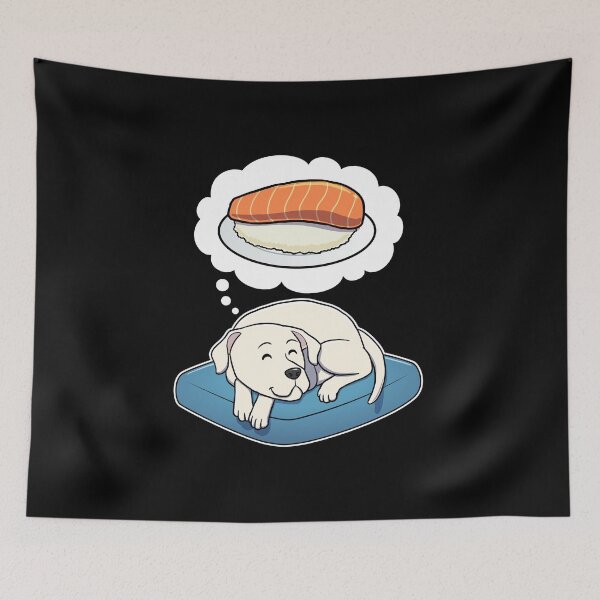 Artikelvorschau, Dogo Argentino dreaming about Sashimi entworfen und verkauft von DoggieDelights.