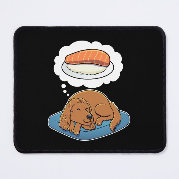 Item preview, English Cocker Spaniel dreaming about Sashimi designed and sold by DoggieDelights.