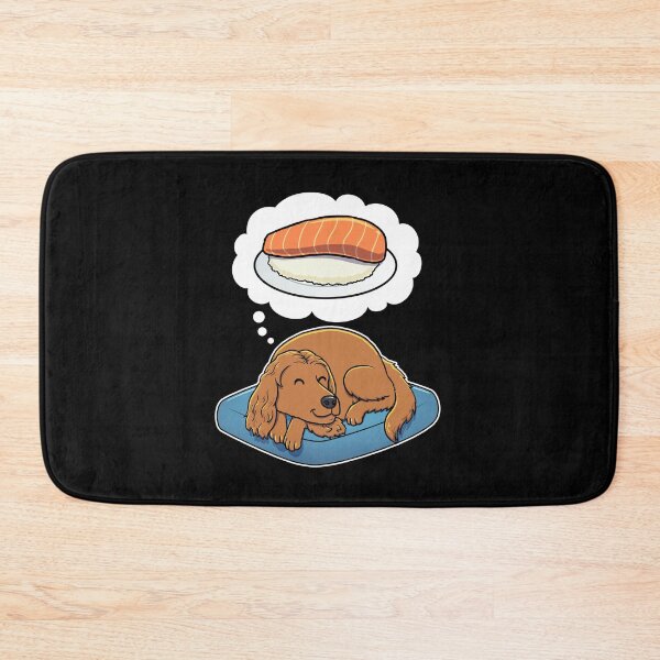 Item preview, English Cocker Spaniel dreaming about Sashimi designed and sold by DoggieDelights.