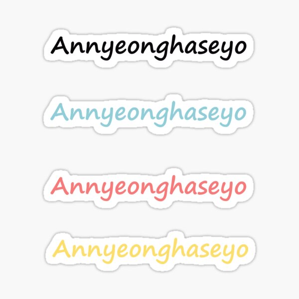 Annyeonghaseyo Merch & Gifts for Sale | Redbubble