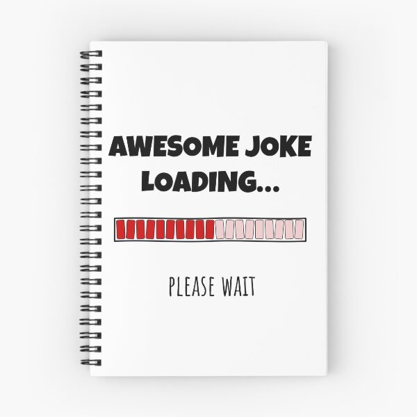 Item preview, Awesome Joke Loading... Please wait | Funny and witty loading bar text design designed and sold by ArtworkbyEmmy.