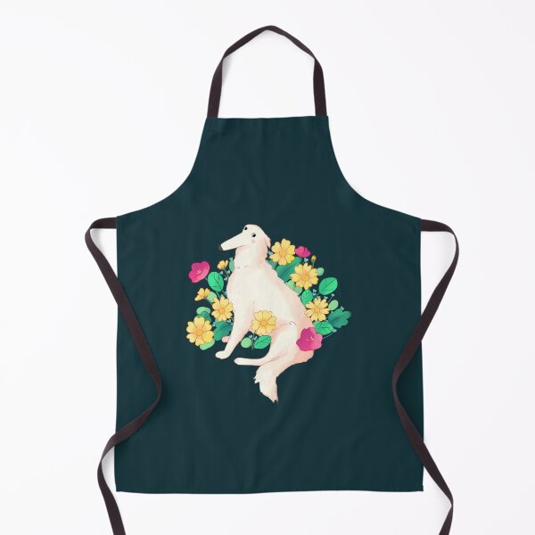 Item preview, Borzoi and flowers art designed and sold by Mayarart.