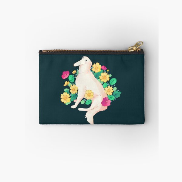 Item preview, Borzoi and flowers art designed and sold by Mayarart.