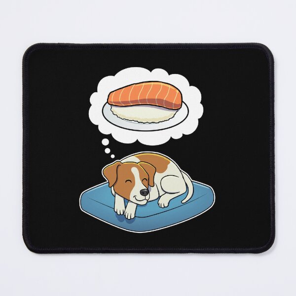 Item preview, Jack Russell Terrier dreaming about Sashimi designed and sold by DoggieDelights.