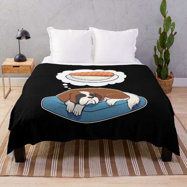 Artikelvorschau, St Bernard dreaming about Sashimi entworfen und verkauft von DoggieDelights.