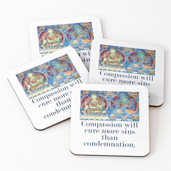Item preview, Compassion Will Cure More Sins - Compassion Quote  designed and sold by CrankyOldDude.