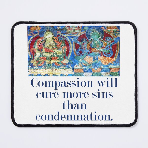 Item preview, Compassion Will Cure More Sins - Compassion Quote  designed and sold by CrankyOldDude.