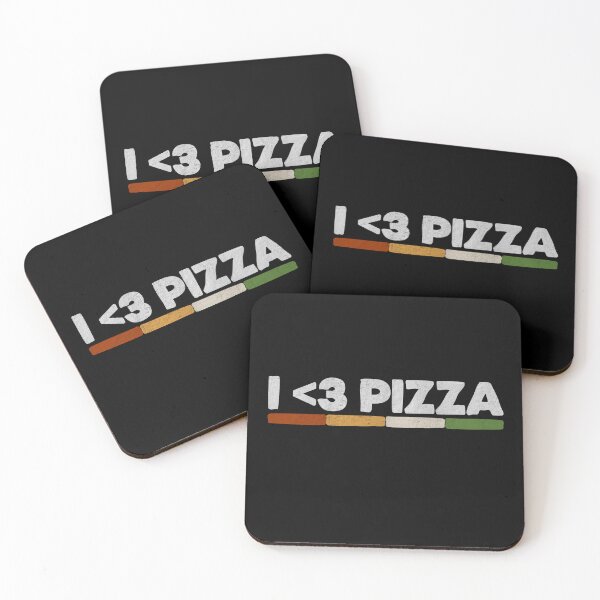 Artikelvorschau, I <3 Pizza, Retro Pizza-Liebhaber-Grafik-T-Stück - Pizza ist Liebe entworfen und verkauft von fooderiffic.