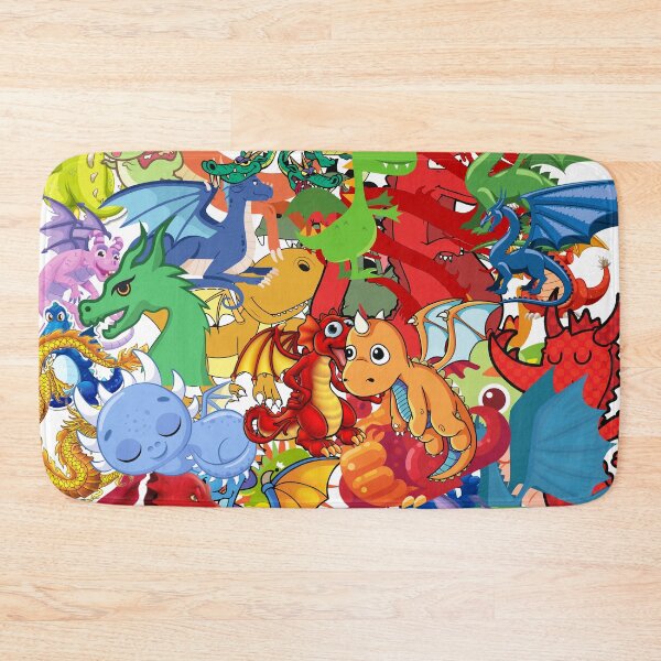 Item preview, Dragons cartoon pattern designed and sold by blakfrog.