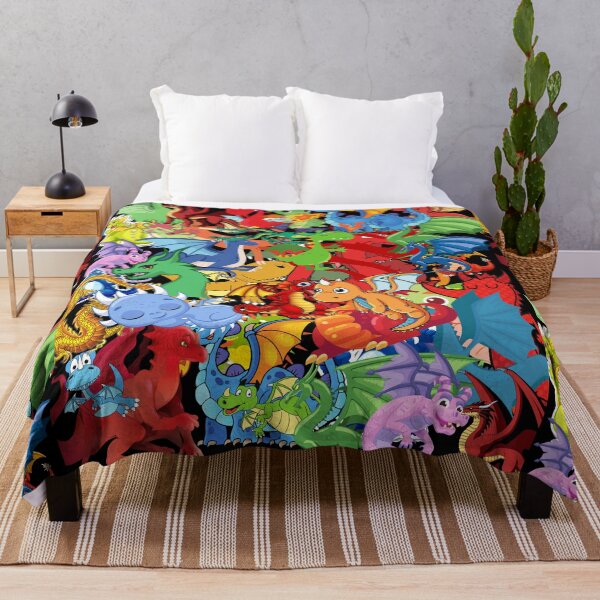 Item preview, Dragons cartoon pattern designed and sold by blakfrog.