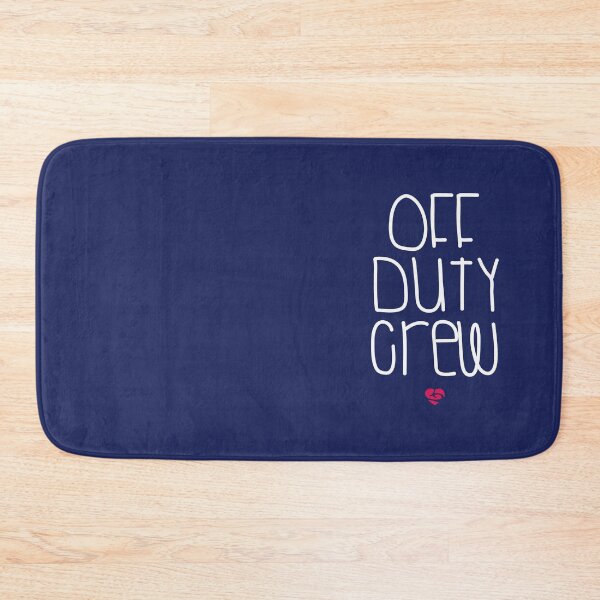 Item preview, Off Duty Crew - Funny Flight Attendant - Pilot Saying Navy Background designed and sold by Ikaroots.