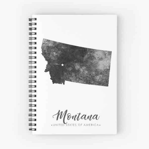 Item preview, Montana State Map Art - Grunge Silhouette designed and sold by Studio Grafiikka.