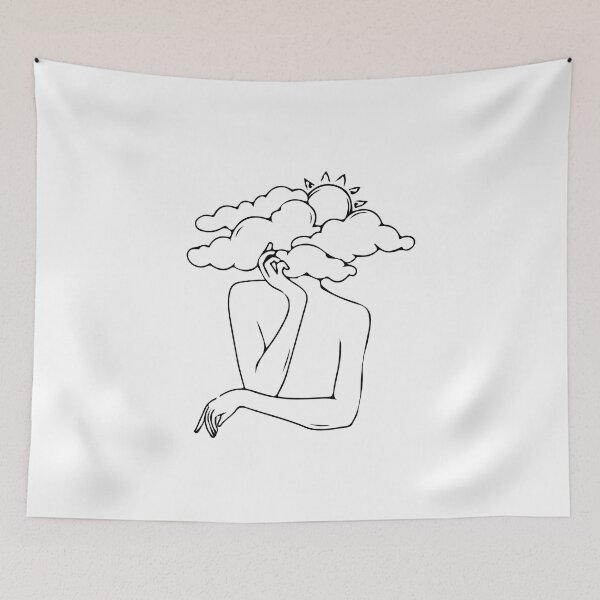 Item preview, Think - Black Ink Line Art  designed and sold by InkStation24.
