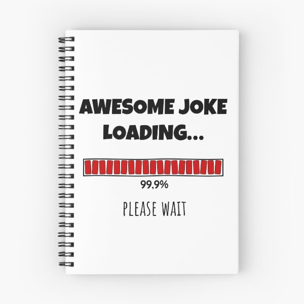 Item preview, Awesome Joke Loading... Please wait | Funny and witty loading bar text design designed and sold by ArtworkbyEmmy.