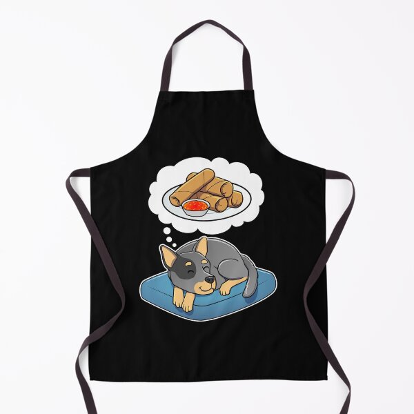 Item preview, Australian Cattle Dog dreaming about Spring Rolls designed and sold by DoggieDelights.