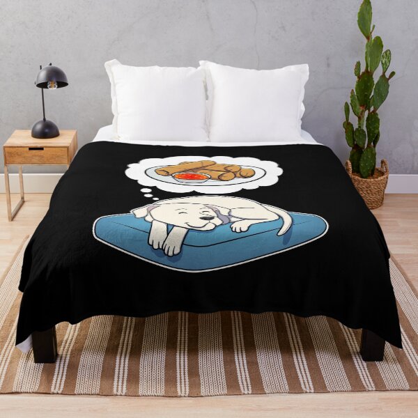 Item preview, Dogo Argentino dreaming about Spring Rolls designed and sold by DoggieDelights.