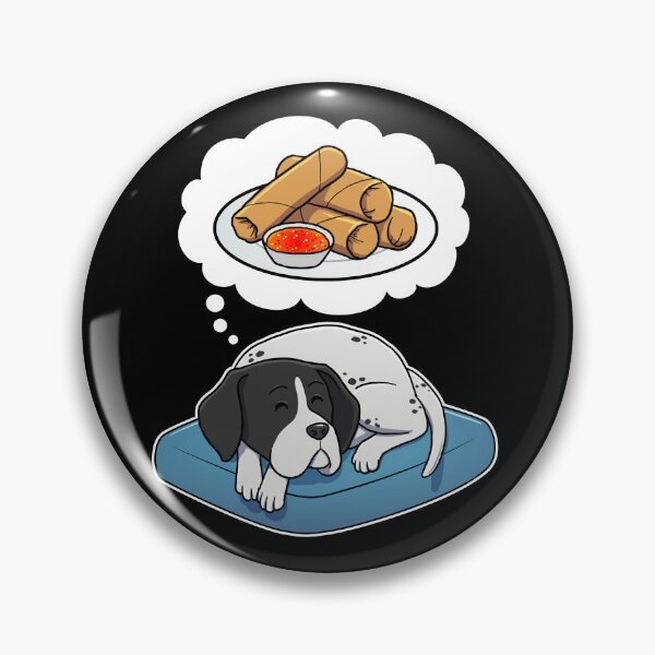 Item preview, English Pointer dreaming about Spring Rolls designed and sold by DoggieDelights.