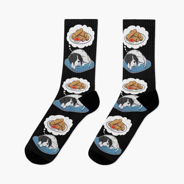 Item preview, English Pointer dreaming about Spring Rolls designed and sold by DoggieDelights.