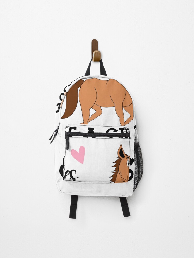 Just A Girl Who Loves Jesus And Horses Fun Horse Design Backpack