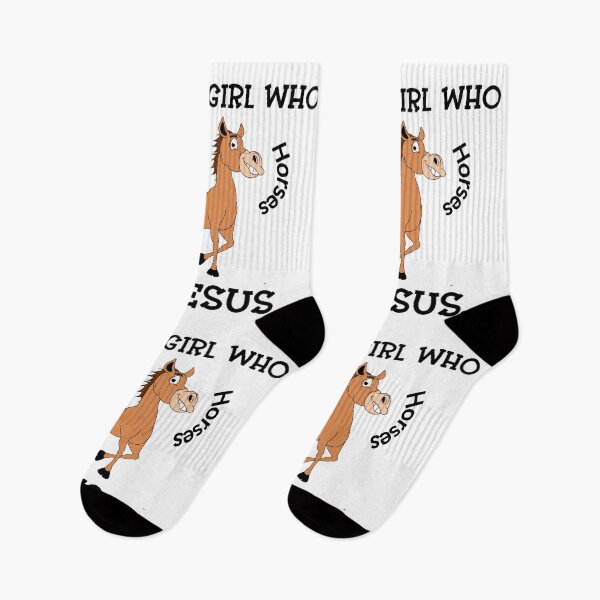 Item preview, Just A Girl Who Loves Jesus And Horses -  Fun Horse Design designed and sold by elisarasada.