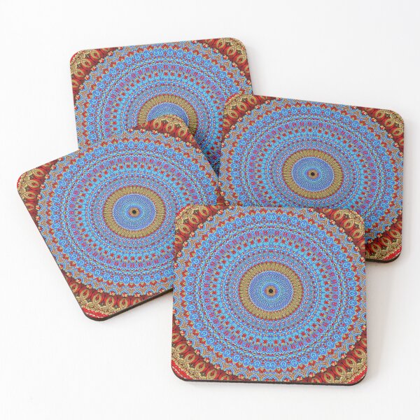 Item preview, Beautiful Red and Blue mandala designed and sold by Akashdigiart.