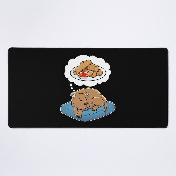 Item preview, Staffordshire Bull Terrier dreaming about Spring Rolls designed and sold by DoggieDelights.