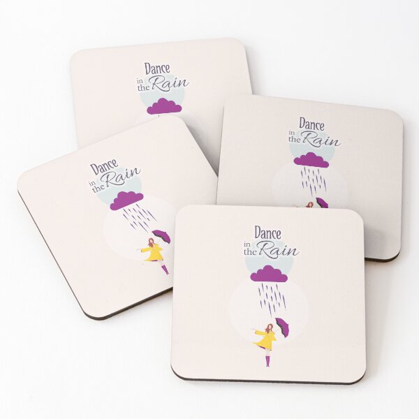 Item preview, Dance in the Rain | Motivational Quote & Illustration designed and sold by Space Sense.