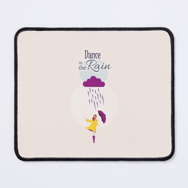 Item preview, Dance in the Rain | Motivational Quote & Illustration designed and sold by Space Sense.