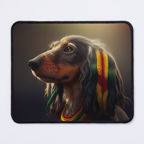 Item preview, Copy of Cute Rasta Dachshund dog portrait #5 designed and sold by Artistic Pandas.