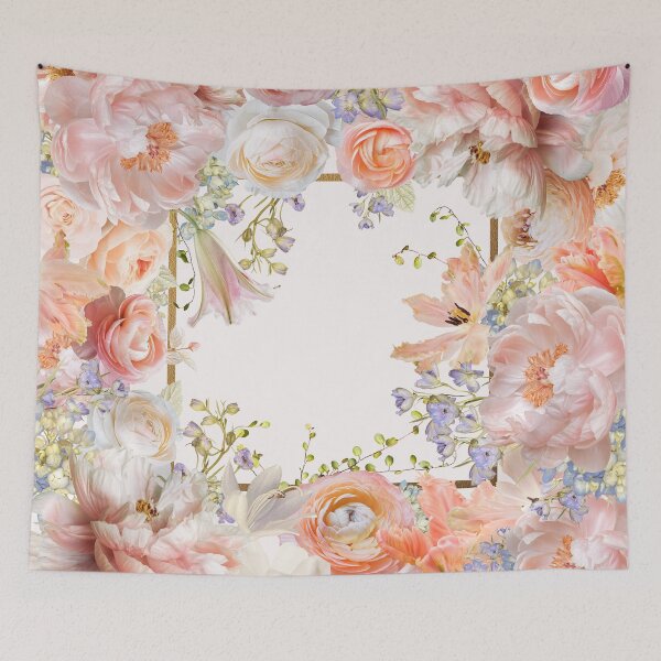 Item preview, Lush Peonies Springflower Frame designed and sold by UtArt.