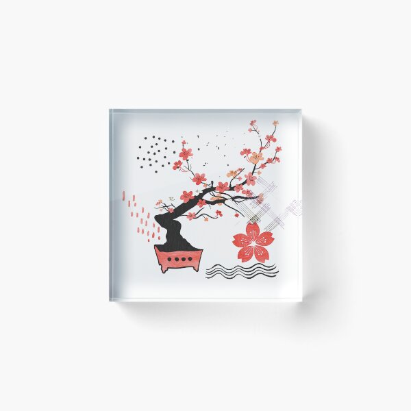 Item preview, Bonsai Tree - composition over white designed and sold by piesdesignart.