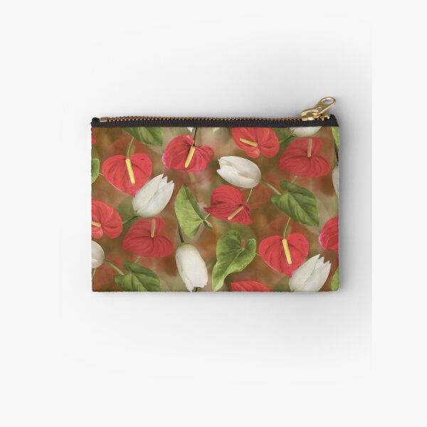 Item preview, Red Anthurium White Tulip Repeated Pattern Seamless Design  designed and sold by Tina Veenstra.