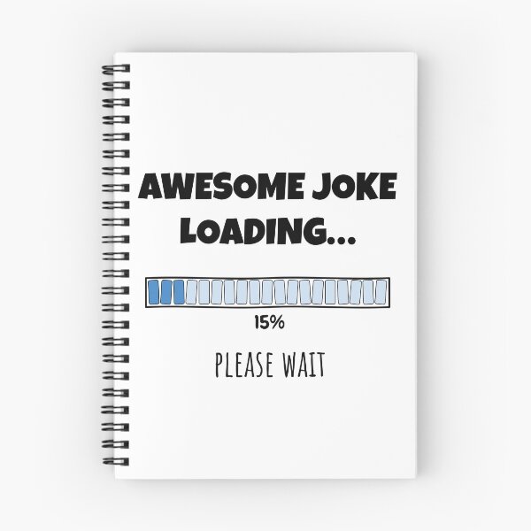 Item preview, Awesome Joke Loading... Please wait | Funny and witty loading bar text design designed and sold by ArtworkbyEmmy.