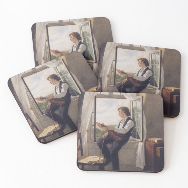 Item preview, Otto Scholderer, Violinist at the Window, 1861 designed and sold by Mauswohn.