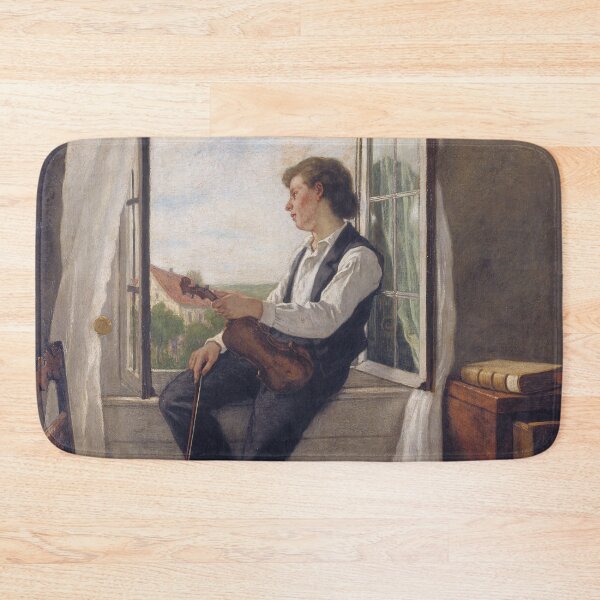 Item preview, Otto Scholderer, Violinist at the Window, 1861 designed and sold by Mauswohn.