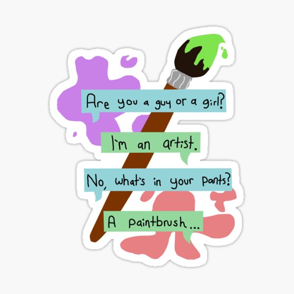 Nonbinary artist Sticker