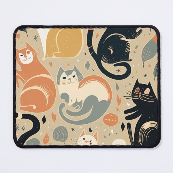 Item preview, "Kitty Kravings: A Quartet of Fuzzy Feline Art" designed and sold by eloveair.