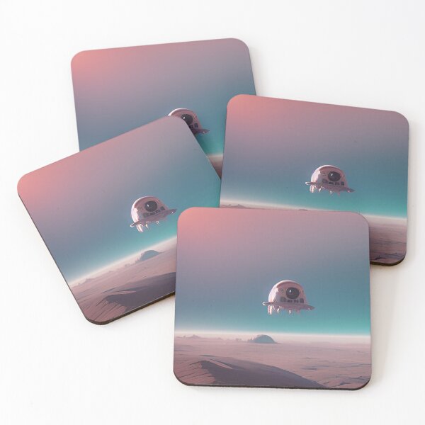 Item preview, spaceship mars futuristic AI art planet Cosmic Art. designed and sold by Arctic frame studio.