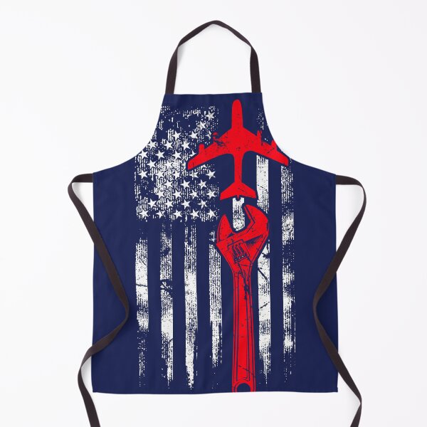 Item preview, Airplane Mechanic - Aircraft Engineer USA Flag Airport Maintenance Navy designed and sold by Ikaroots.