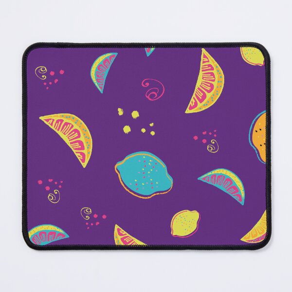 Item preview, Vivid Citrus in Violet Dreams Seamless Pattern designed and sold by LotusBlanc.