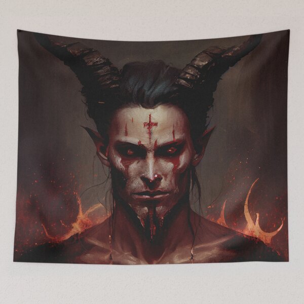 Item preview, Satanic Evil Satan Devil. designed and sold by The-Dark-Art.