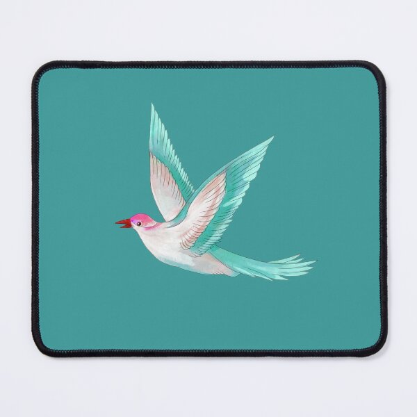 Item preview, Blue,green,feather,red,bird,watercolor,illustration,flight designed and sold by UnaWu533.