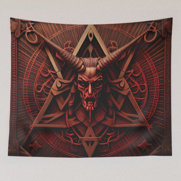 Item preview, Satanic Poster Evil Posters designed and sold by The-Dark-Art.