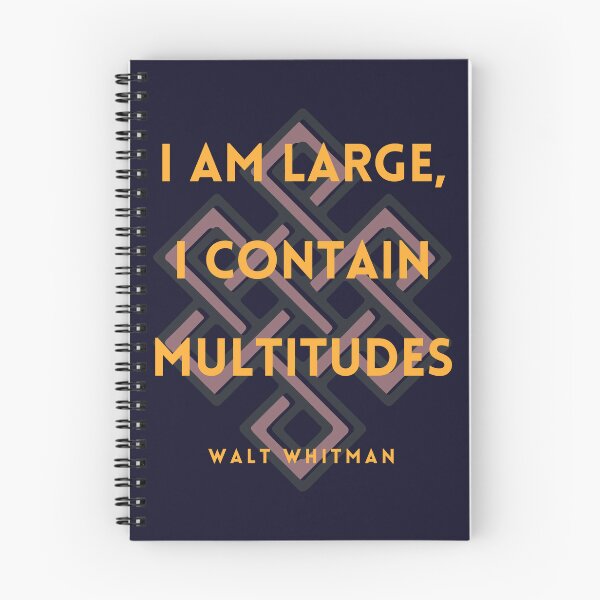 Item preview, Walt Whitman quote: I am large, I contain multitudes designed and sold by artbleed.