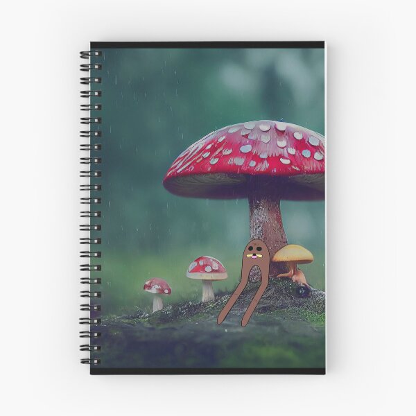 Item preview, Gondola sits under amanita Muscaria Mushroom and it's raining. There is peace designed and sold by melancholicmeme.